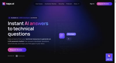 kapa.ai - Instant AI Answers to Technical Questions preview